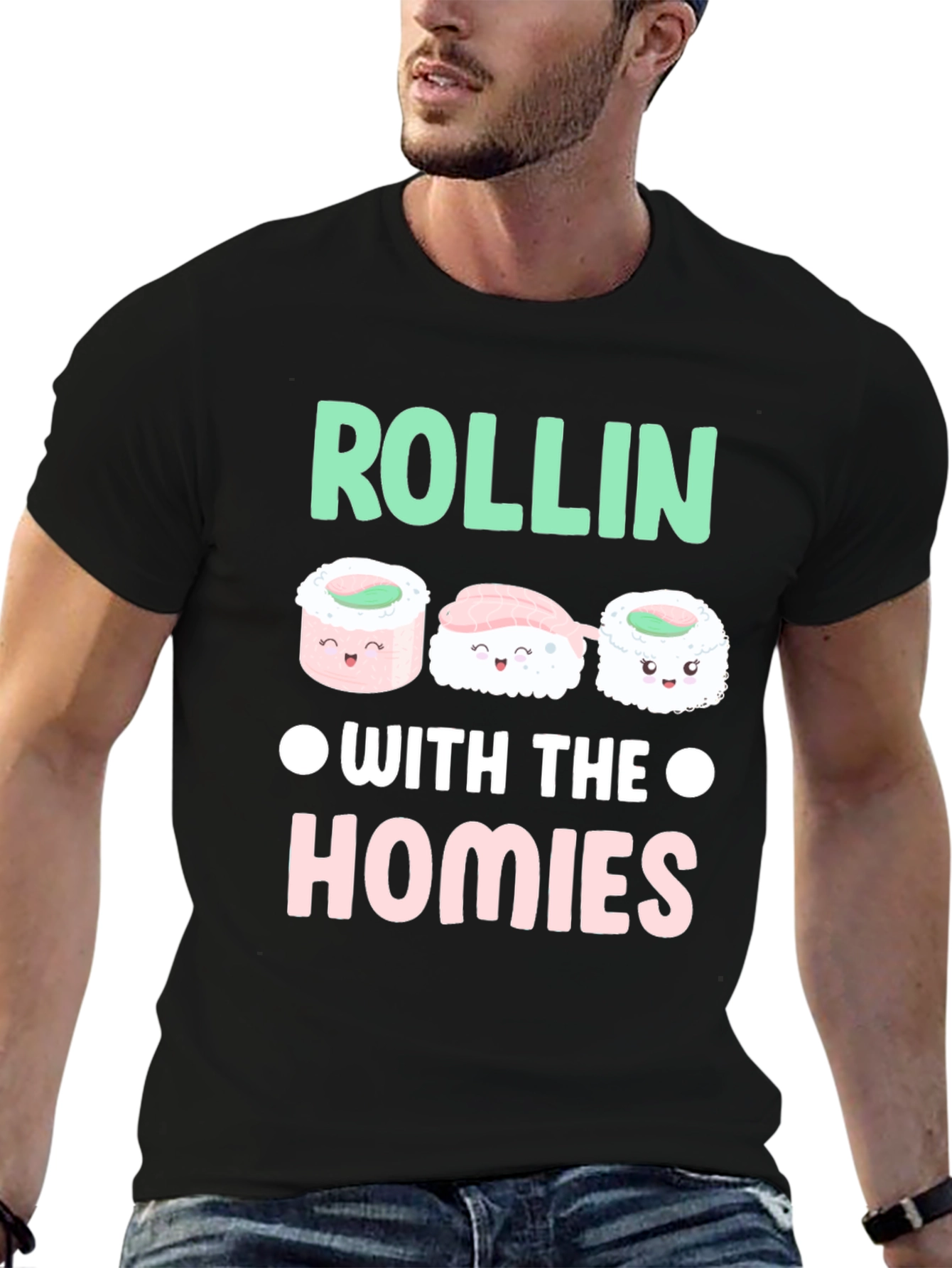 Sushi Rollin with the Homies Graphic Tee