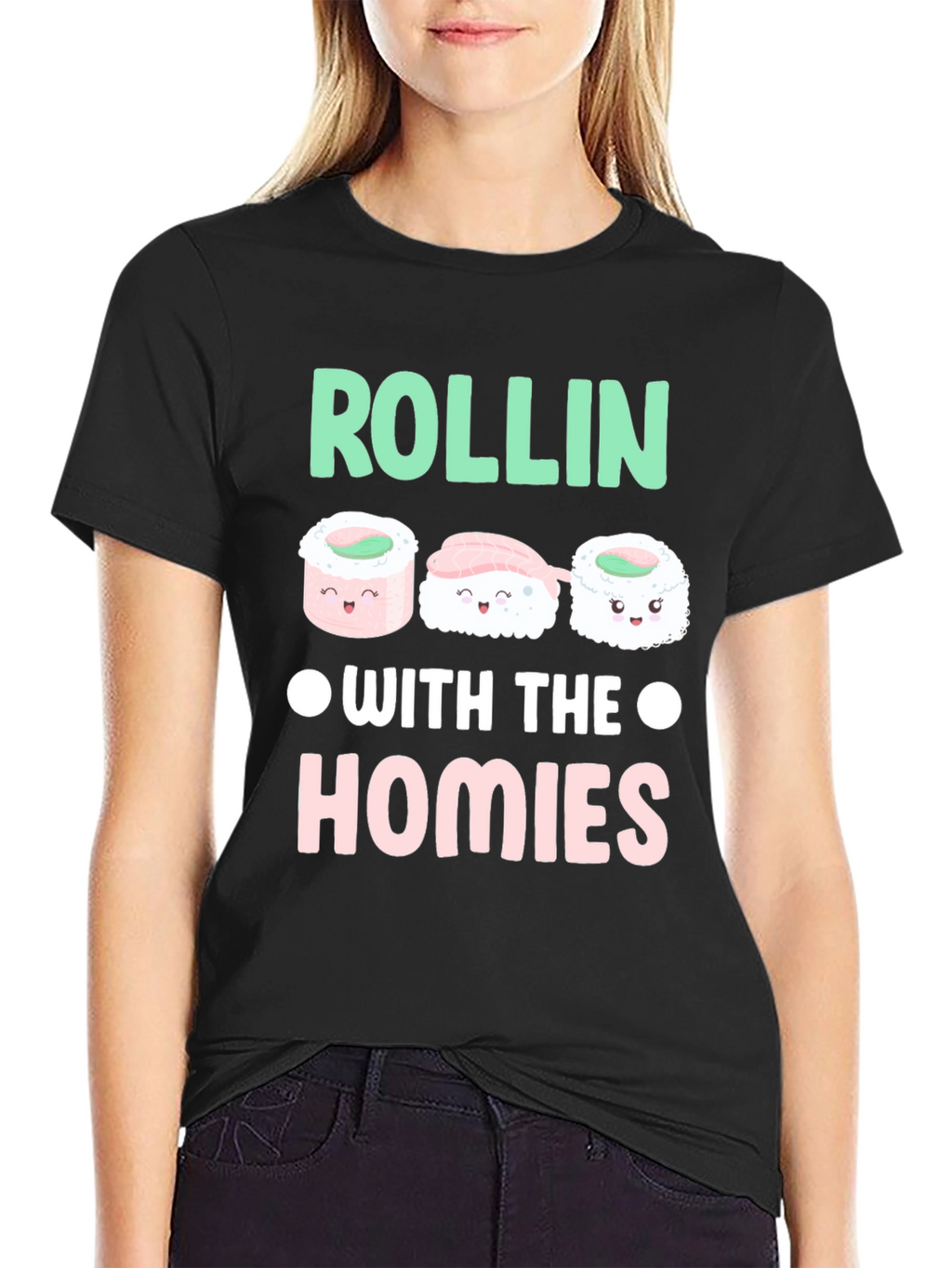 Sushi Rollin with the Homies Graphic Tee