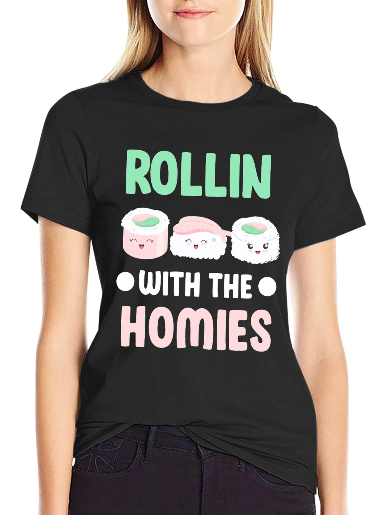 Sushi Rollin with the Homies Graphic Tee