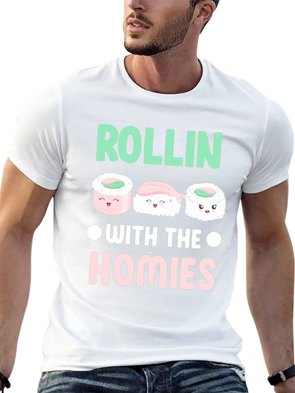 Sushi Rollin with the Homies Graphic Tee