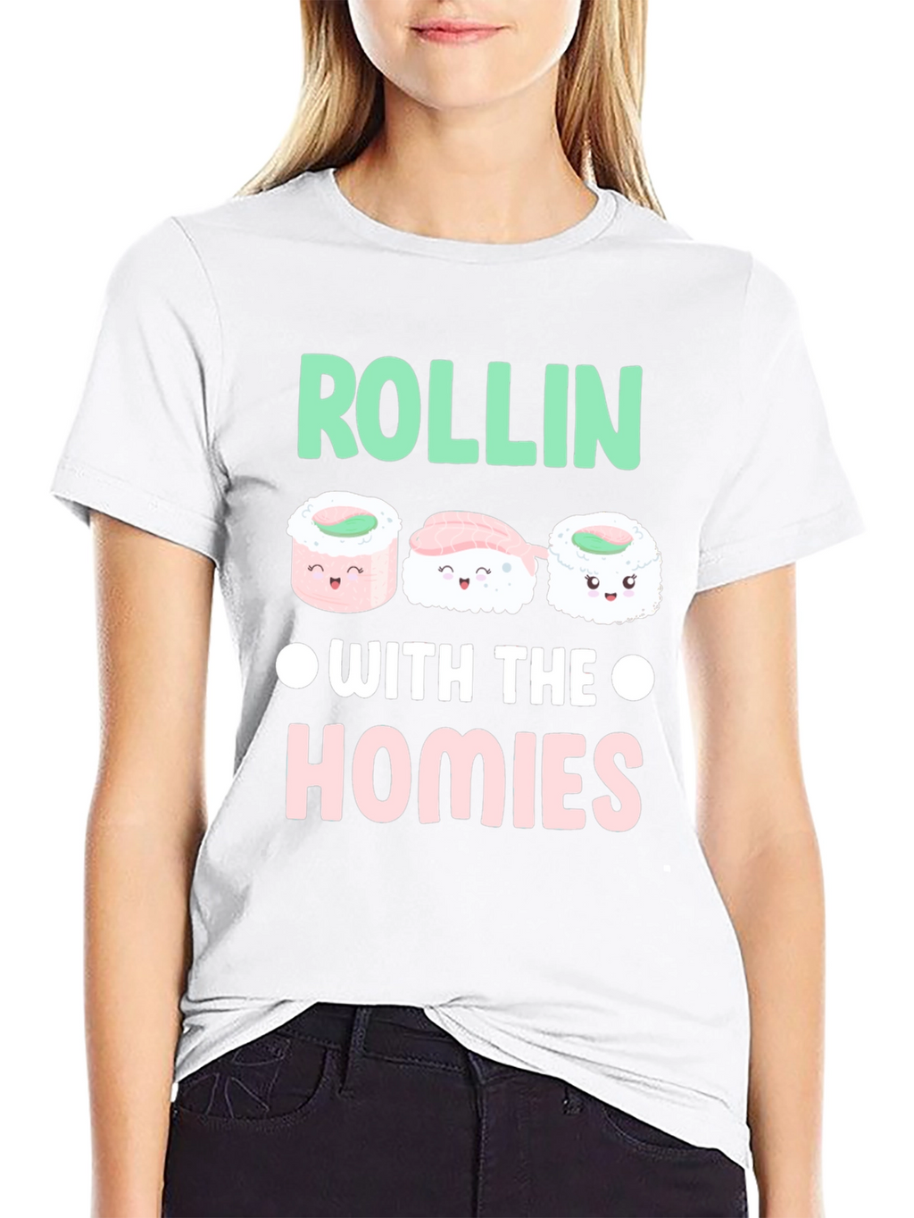 Sushi Rollin with the Homies Graphic Tee