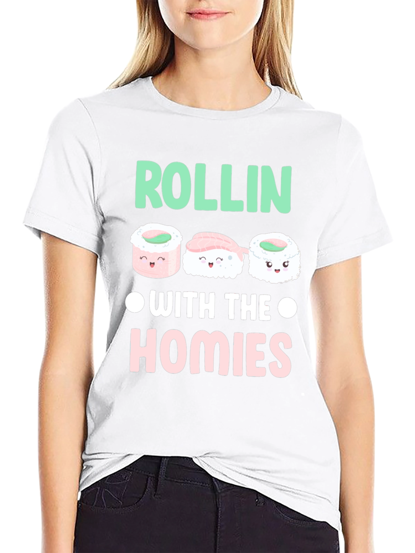 Sushi Rollin with the Homies Graphic Tee