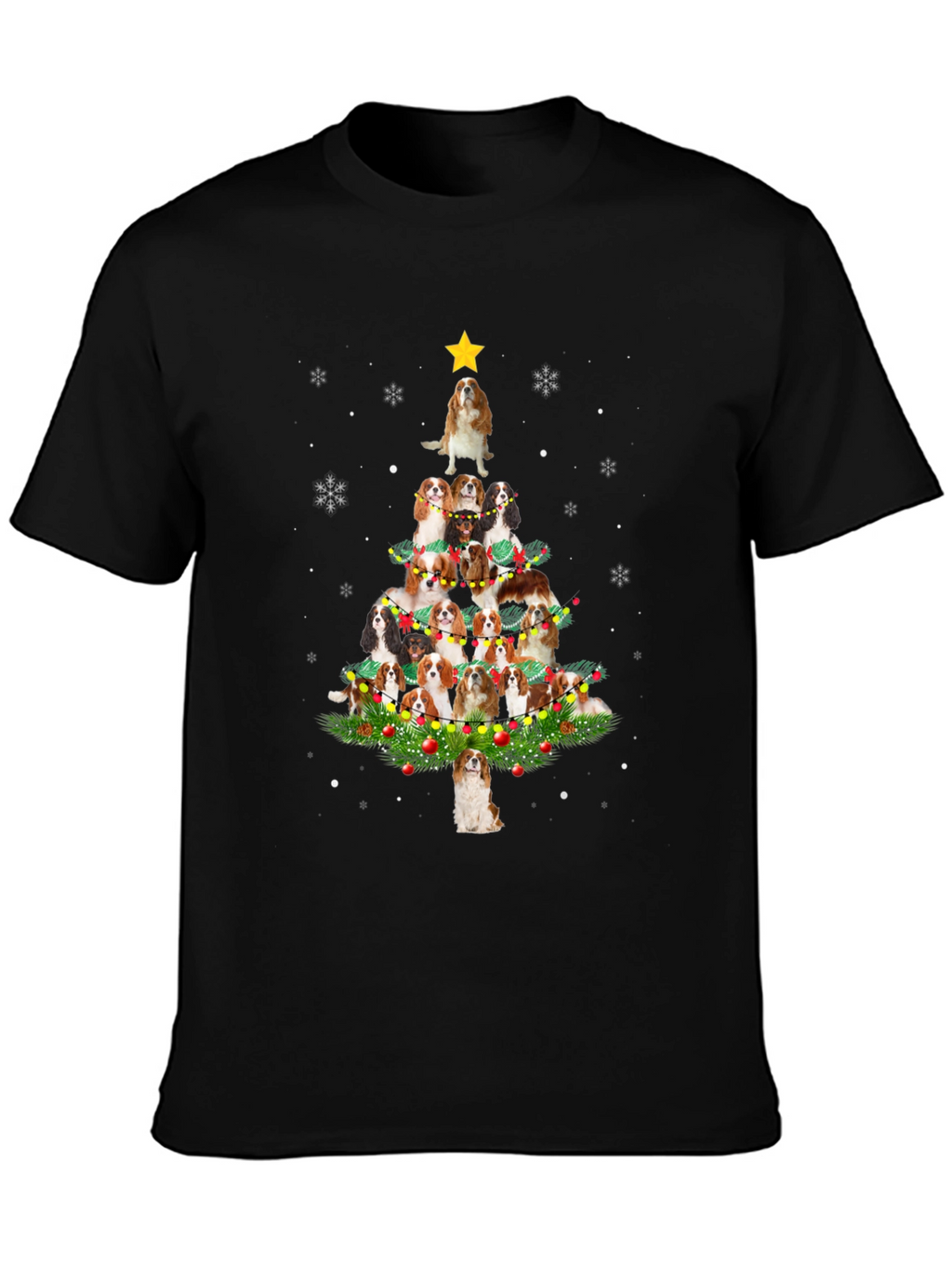 Dog Breed Christmas Tree Graphic Tee