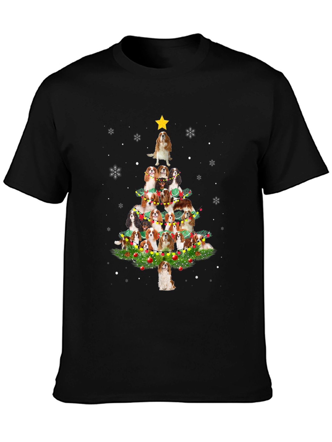 Dog Breed Christmas Tree Graphic Tee