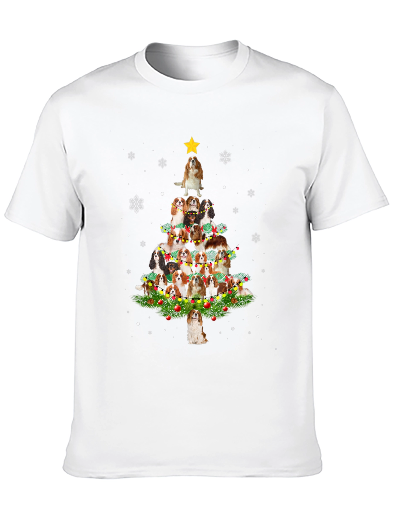 Dog Breed Christmas Tree Graphic Tee