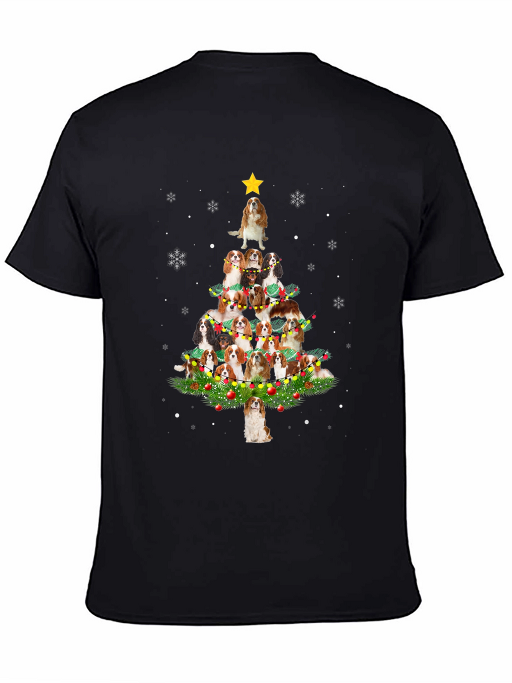 Dog Breed Christmas Tree Graphic Tee