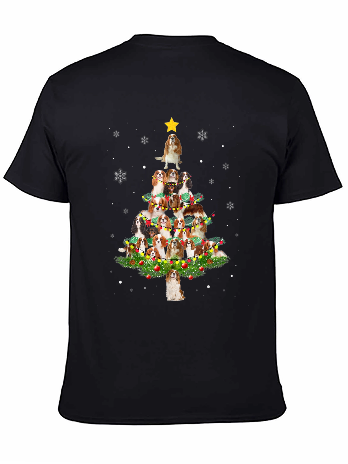 Dog Breed Christmas Tree Graphic Tee