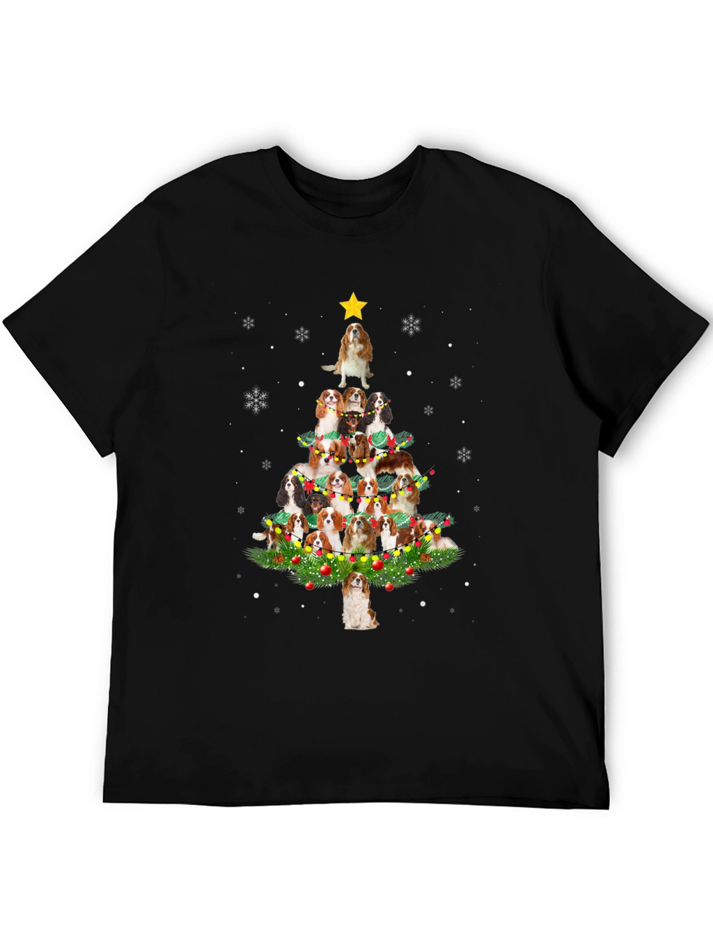 Dog Breed Christmas Tree Graphic Tee