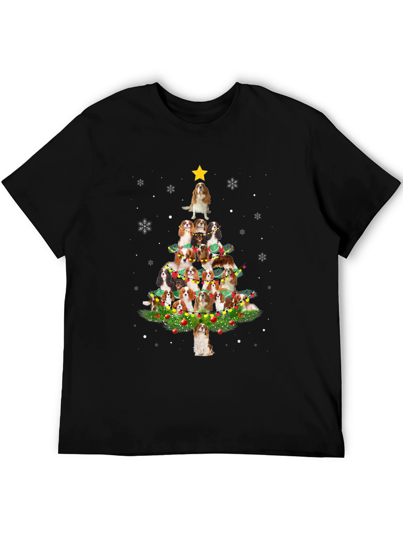 Dog Breed Christmas Tree Graphic Tee