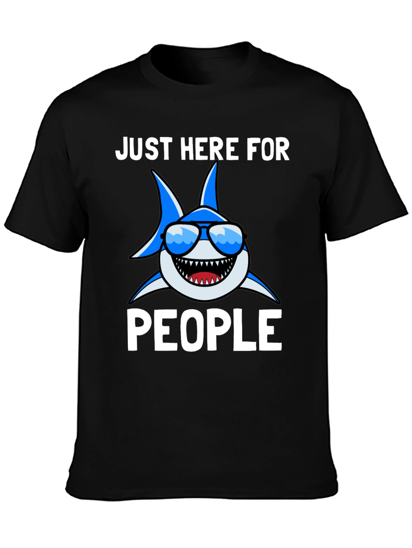 Shark Lover T-Shirt - Just Here for People