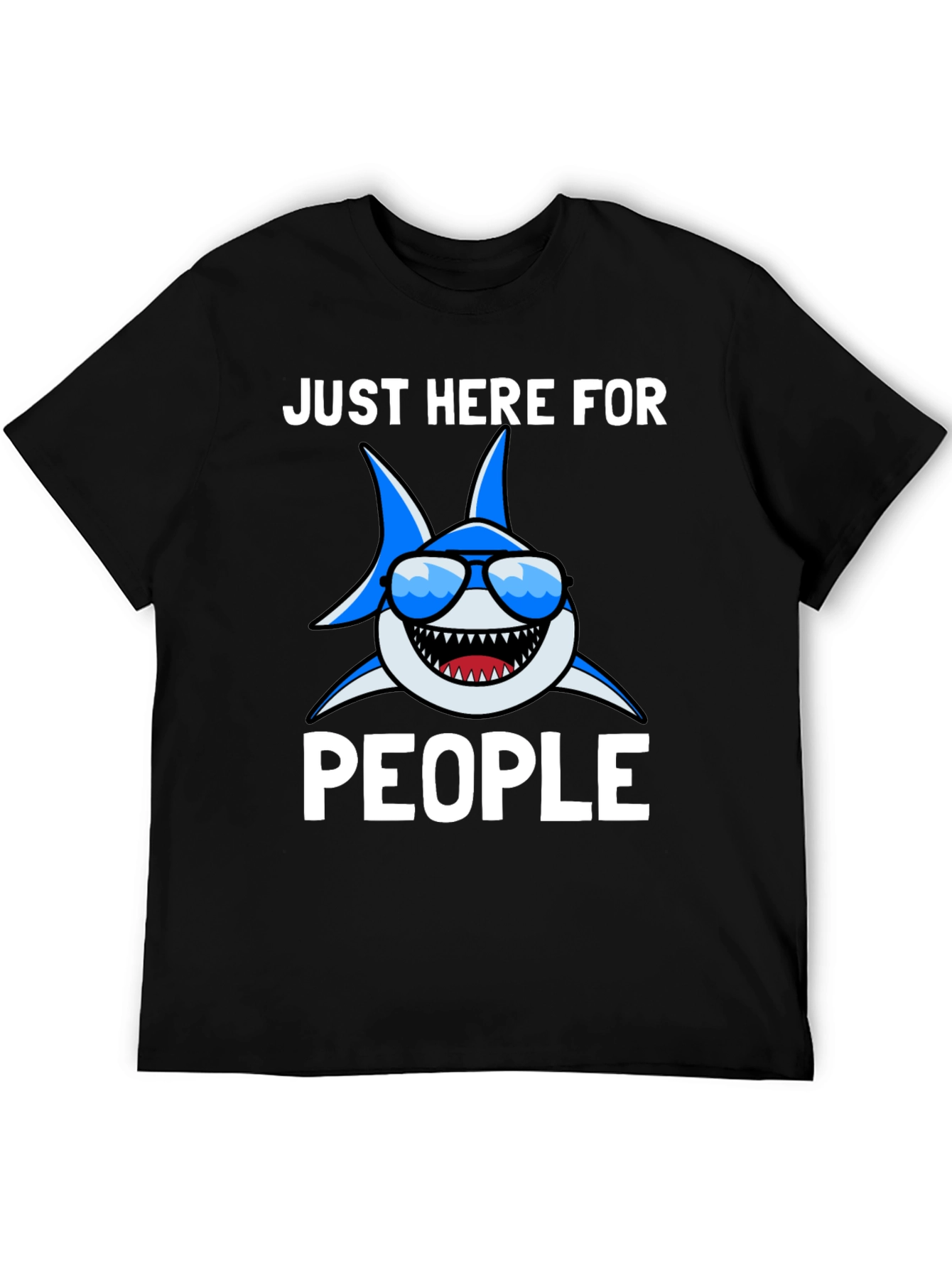 Shark Lover T-Shirt - Just Here for People
