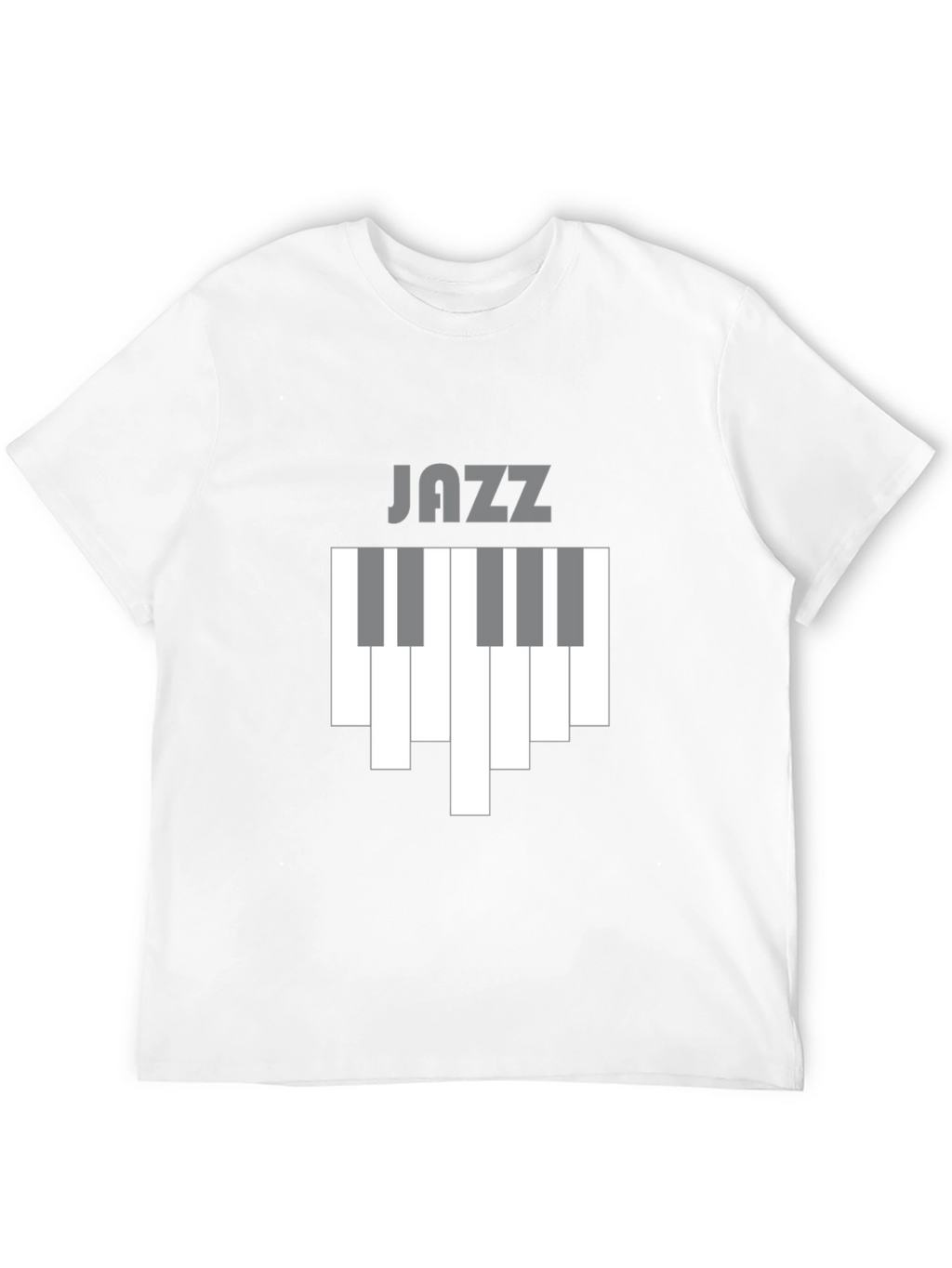 Jazz Piano Keys Graphic Tee - Black