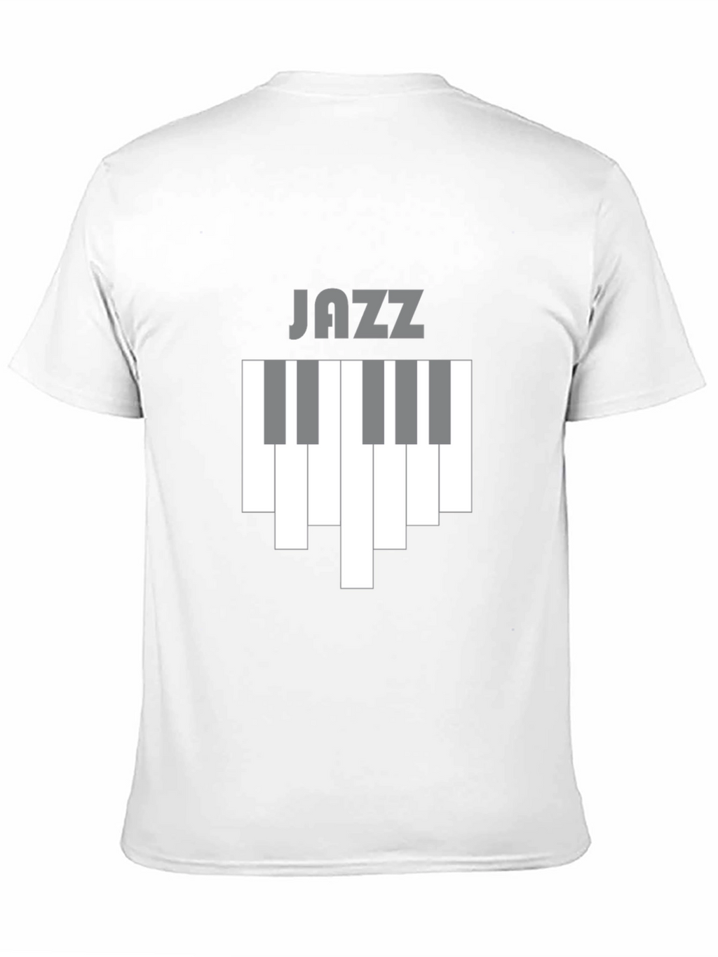 Jazz Piano Keys Graphic Tee - Black