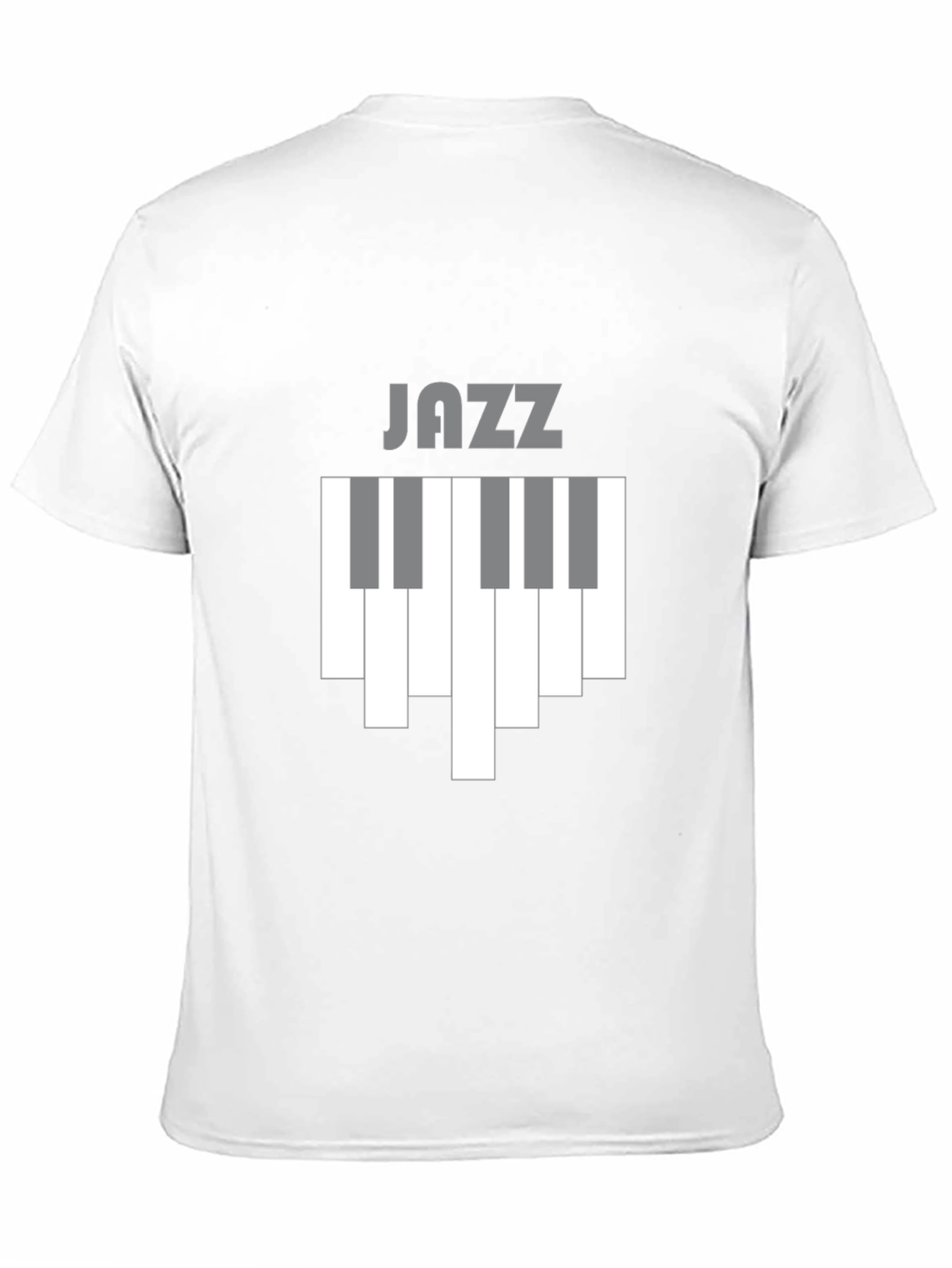Jazz Piano Keys Graphic Tee - Black