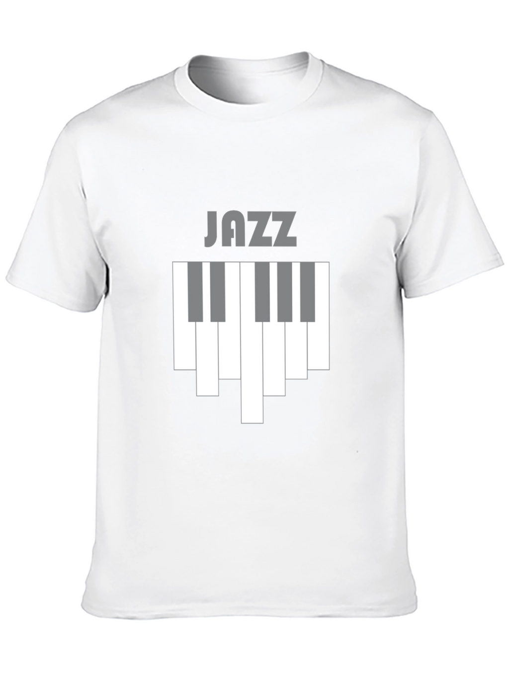 Jazz Piano Keys Graphic Tee - Black