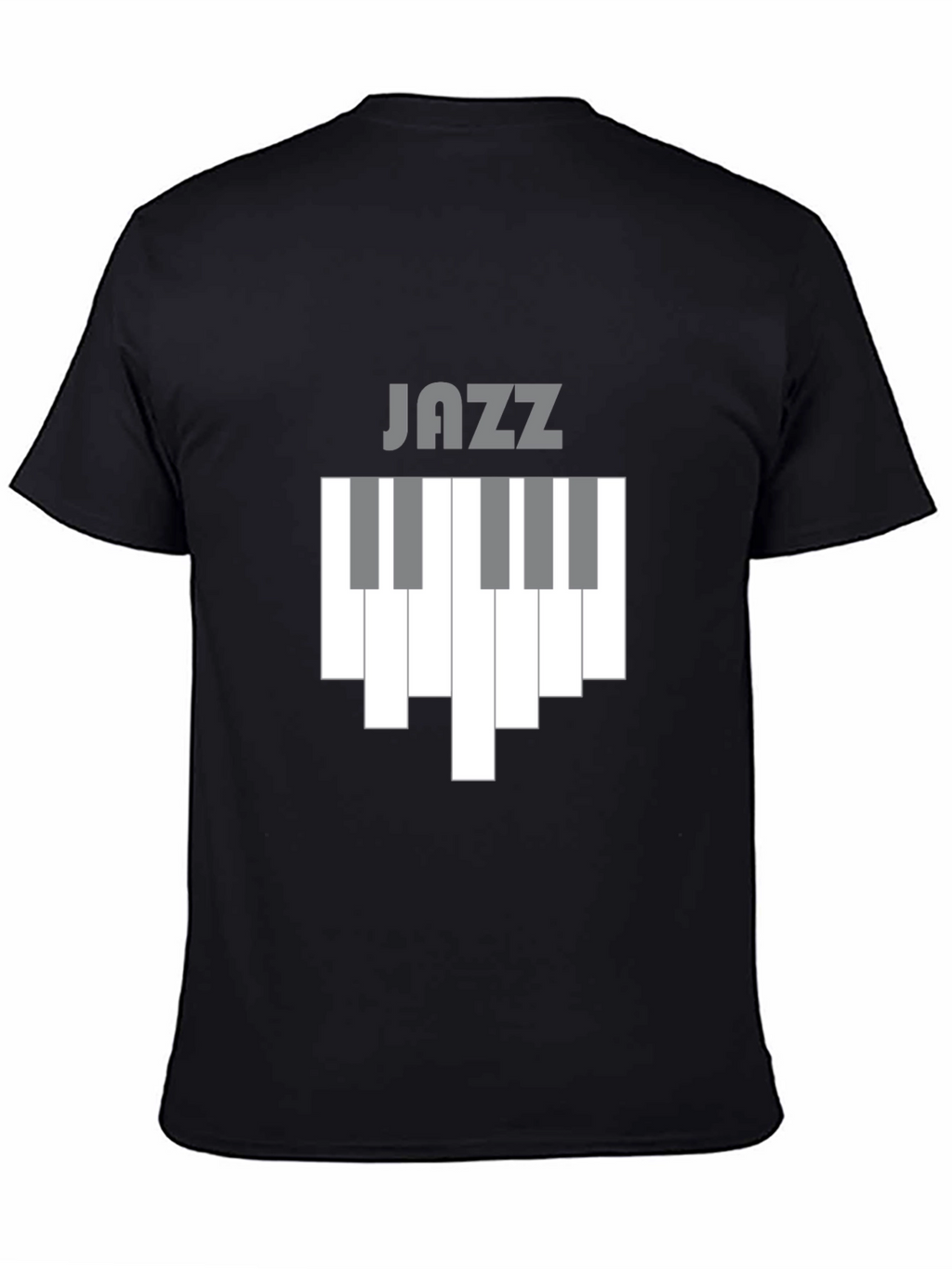 Jazz Piano Keys Graphic Tee - Black