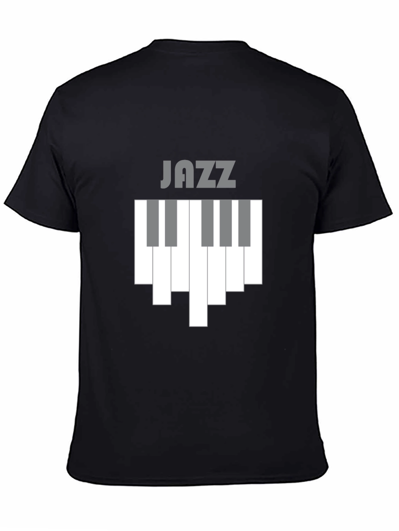 Jazz Piano Keys Graphic Tee - Black