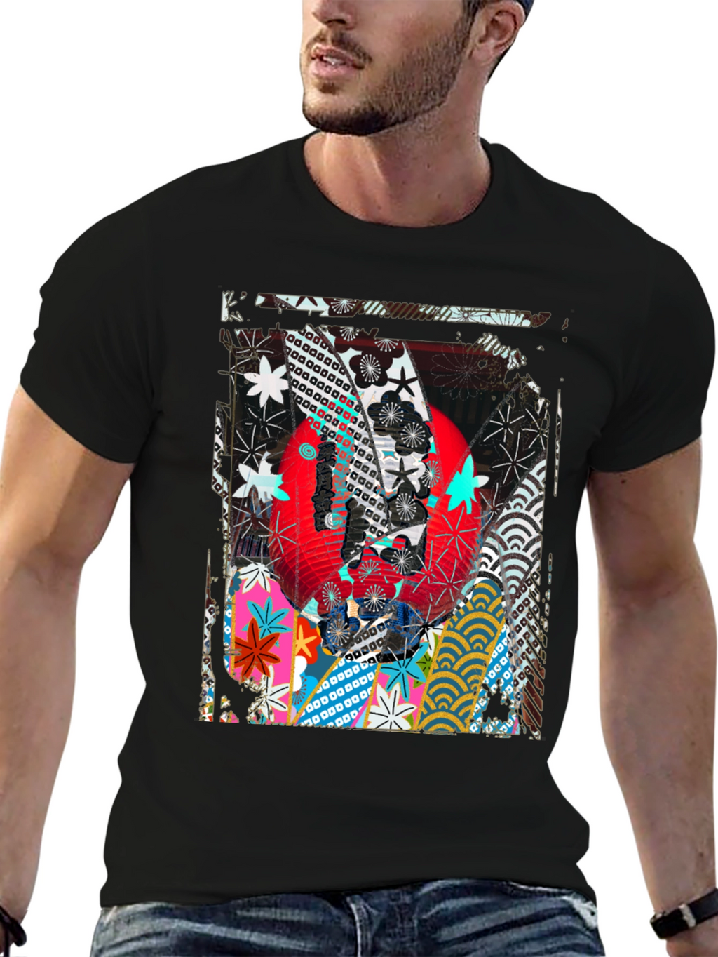 Abstract Graphic Print T-Shirt