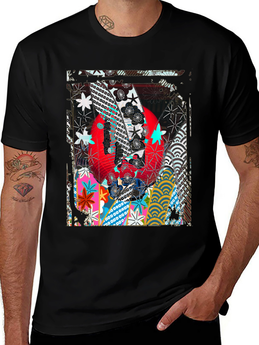 Abstract Graphic Print T-Shirt