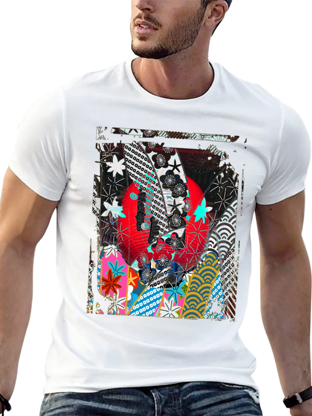 Abstract Graphic Print T-Shirt