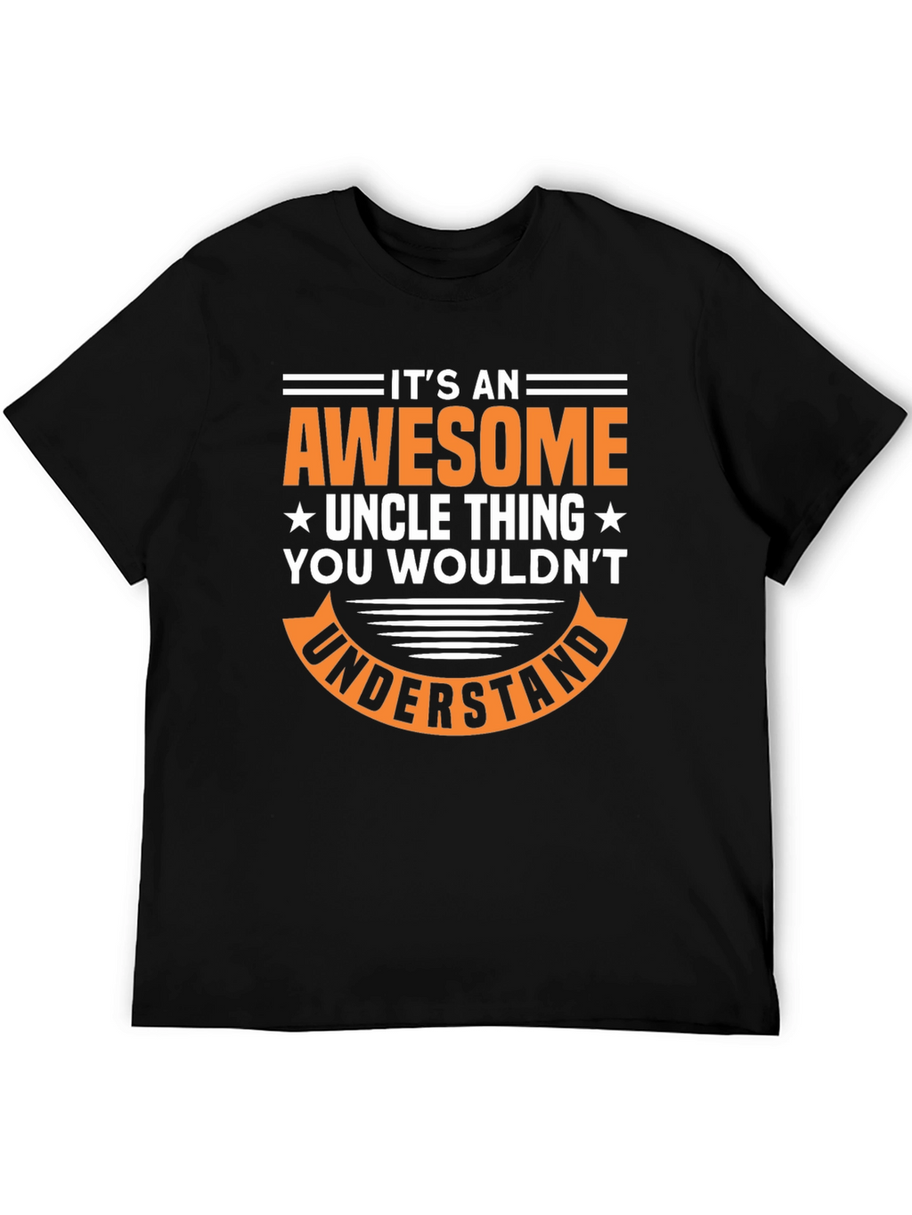 Awesome Uncle Graphic Tee - Black T-Shirt