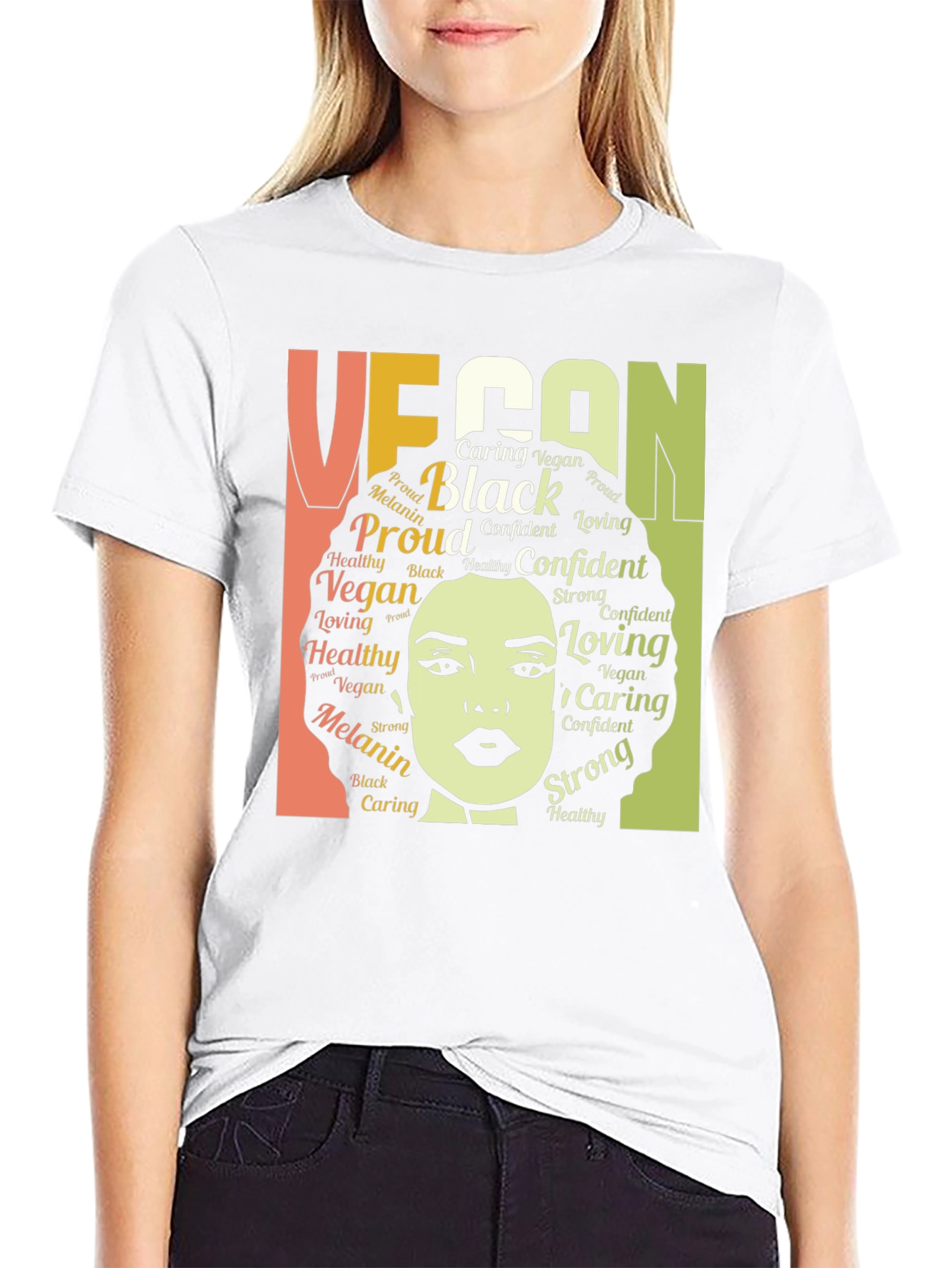 Vegan Black Melanin Proud T-Shirt