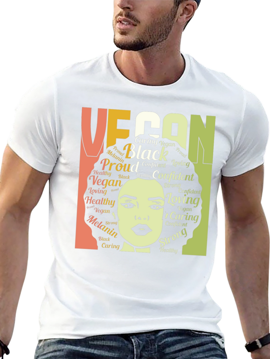 Vegan Black Melanin Proud T-Shirt