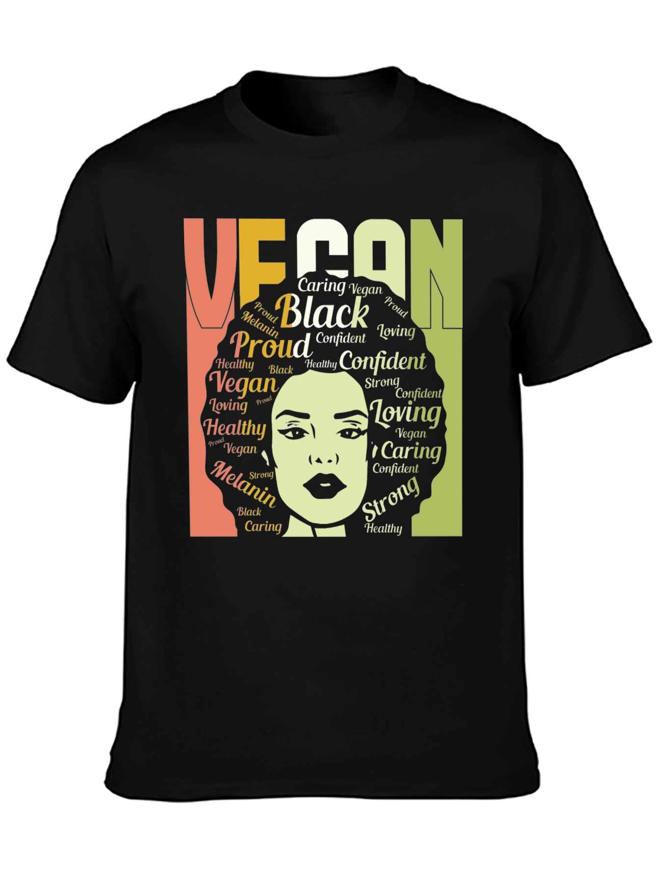 Vegan Black Melanin Proud T-Shirt
