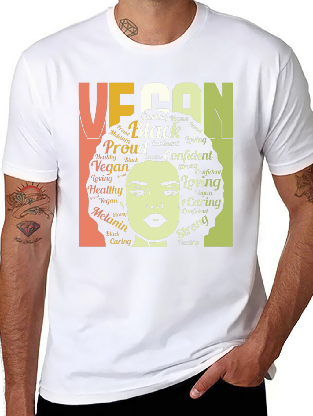 Vegan Black Melanin Proud T-Shirt