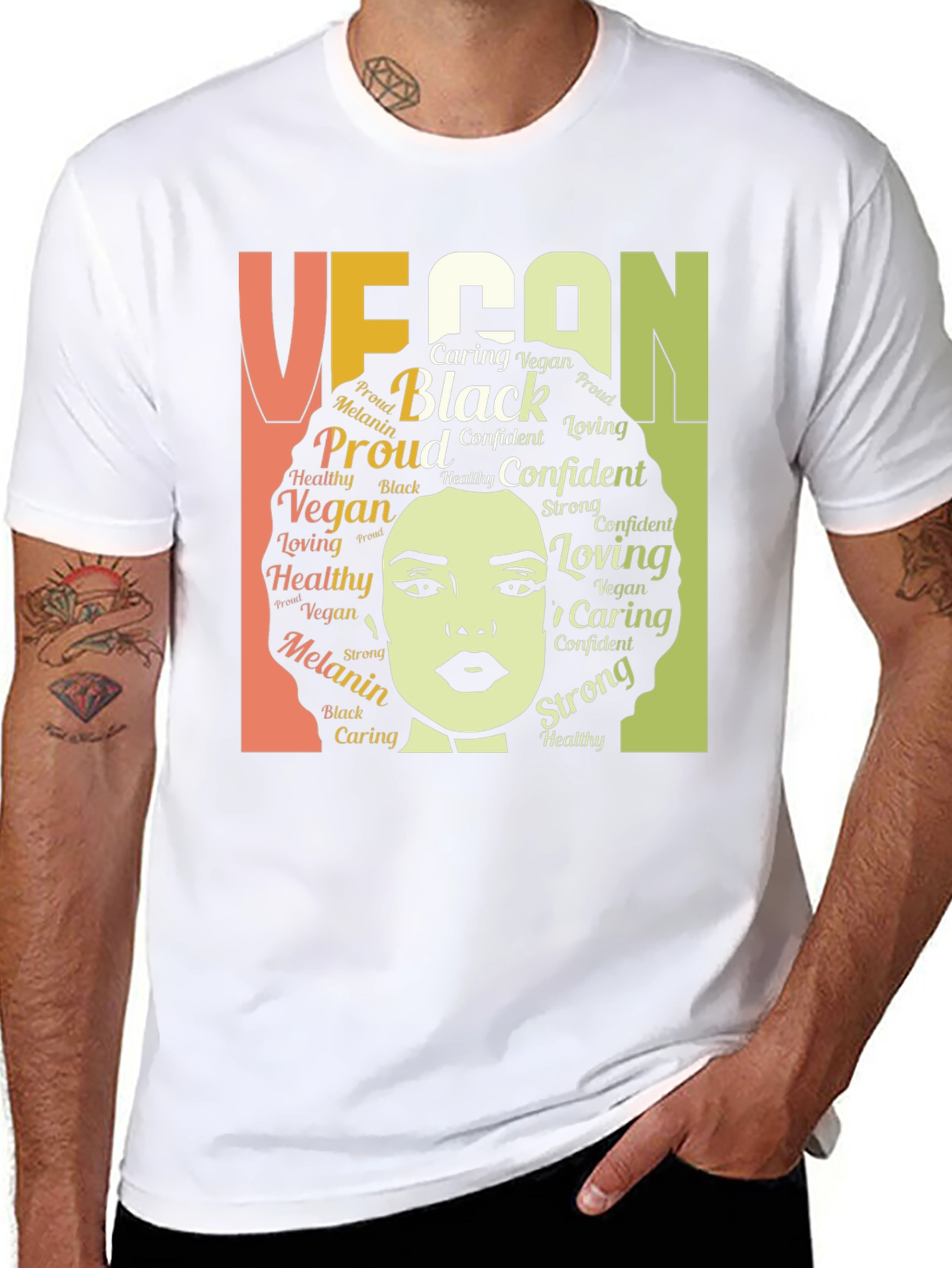 Vegan Black Melanin Proud T-Shirt