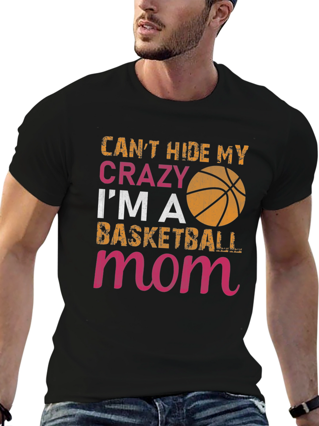 Crazy Basketball Mom T-Shirt - Black