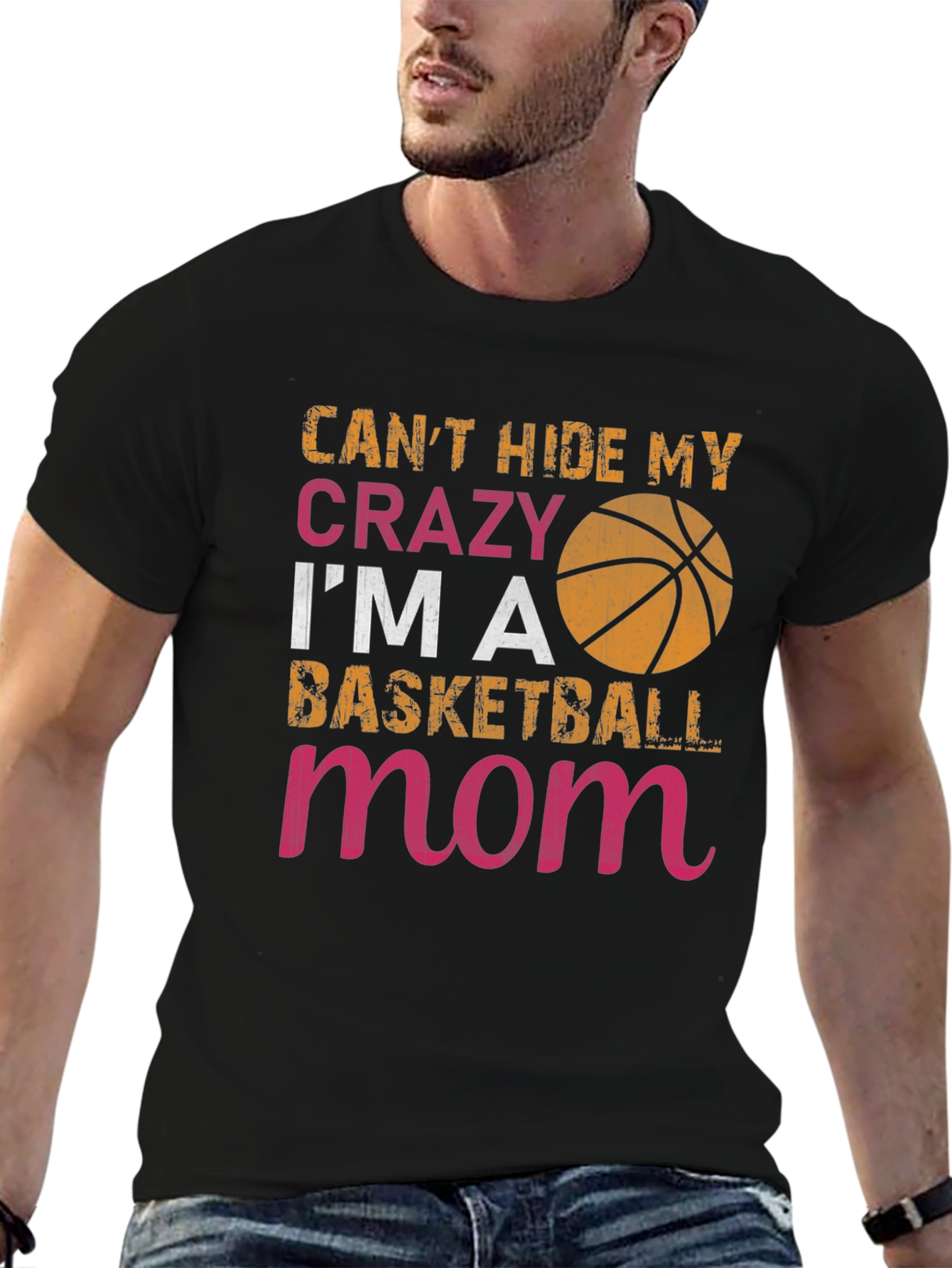 Crazy Basketball Mom T-Shirt - Black