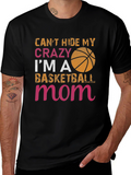 Crazy Basketball Mom T-Shirt - Black