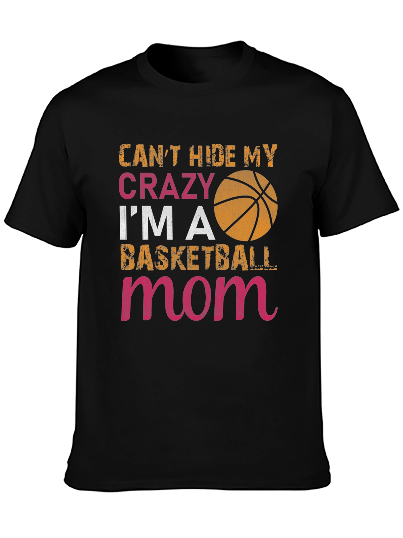 Crazy Basketball Mom T-Shirt - Black