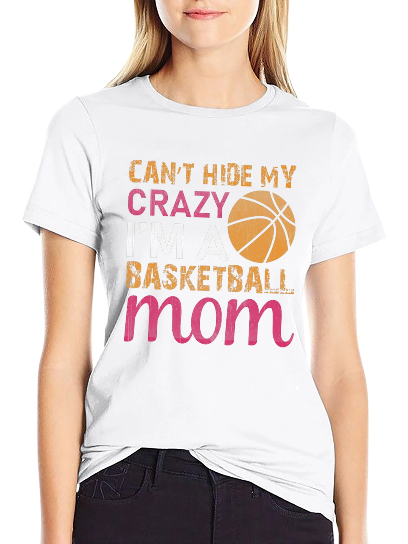 Crazy Basketball Mom T-Shirt - Black