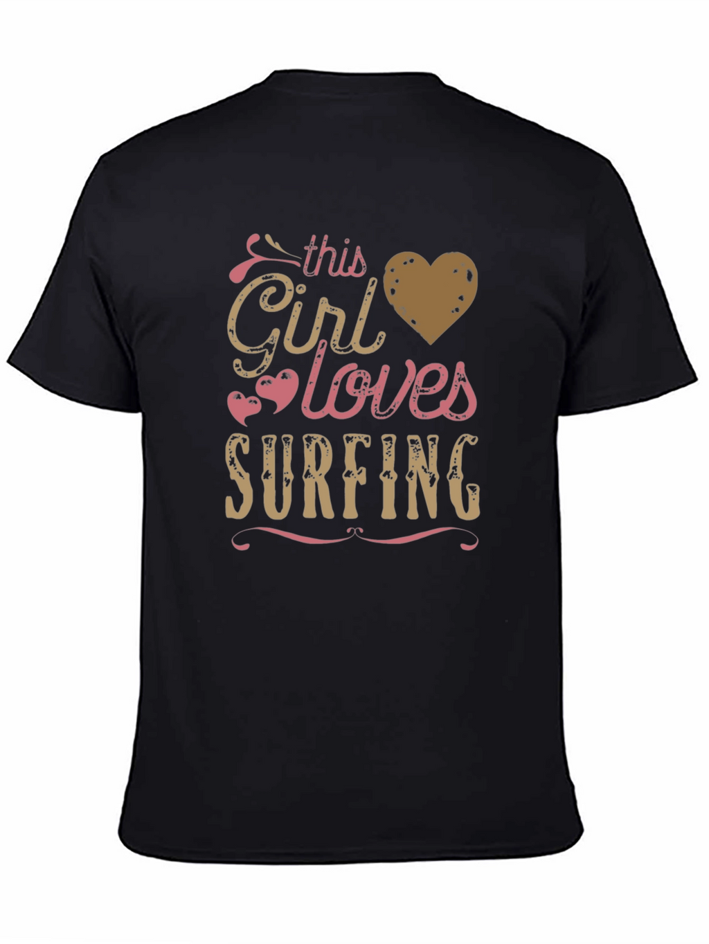 This Girl Loves Surfing Graphic T-Shirt
