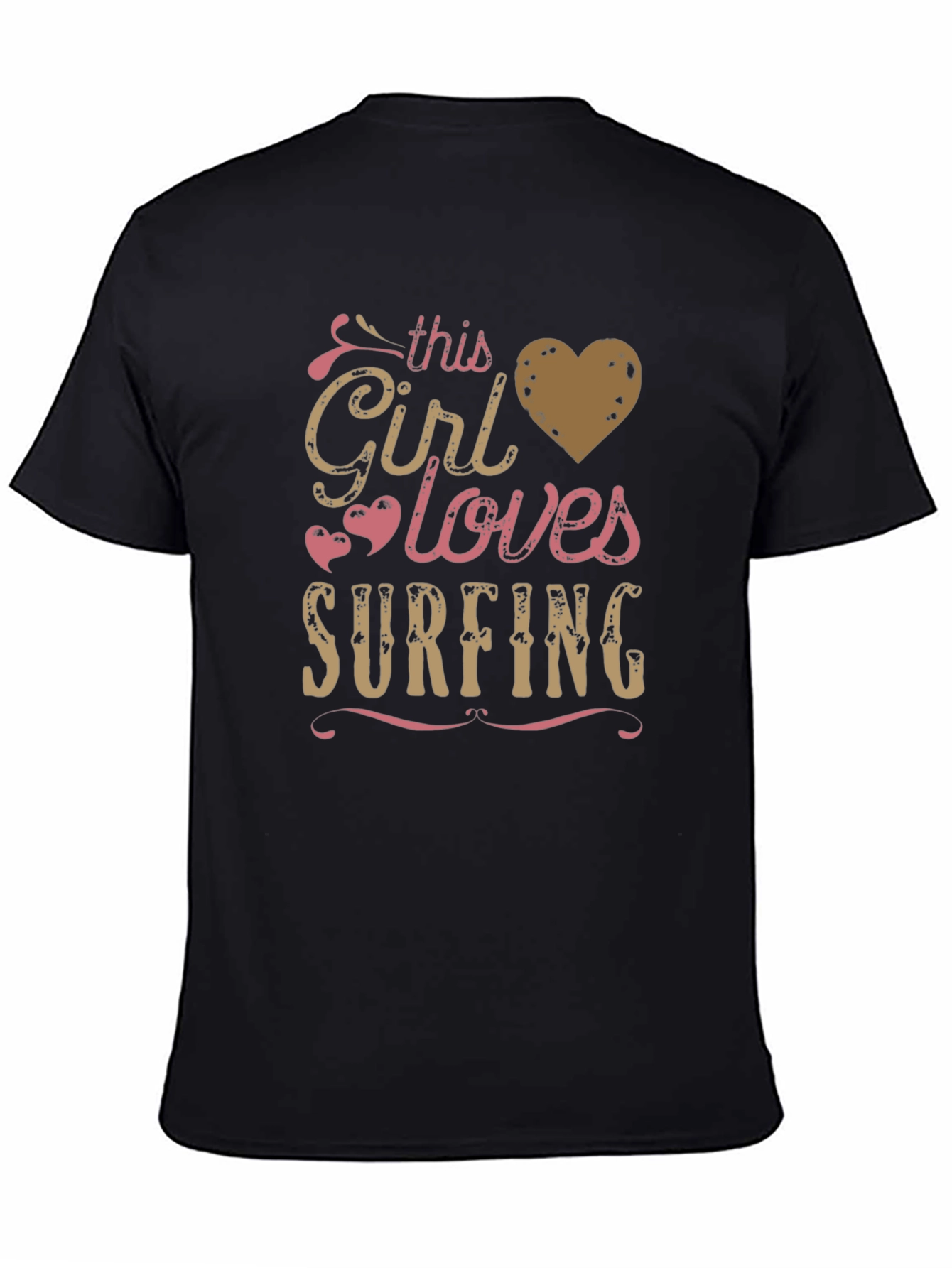 This Girl Loves Surfing Graphic T-Shirt