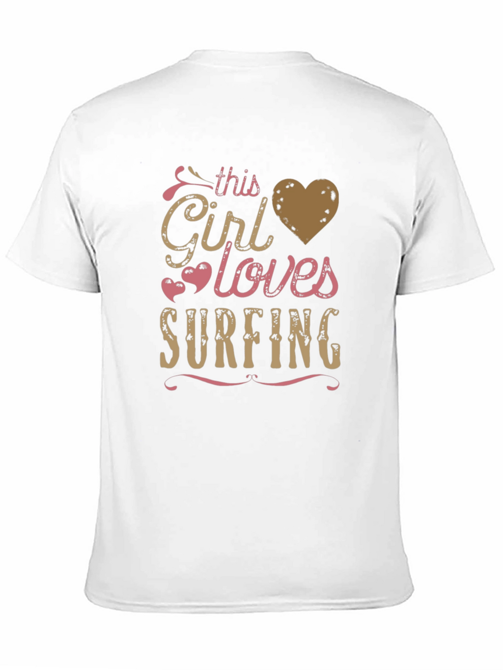 This Girl Loves Surfing Graphic T-Shirt