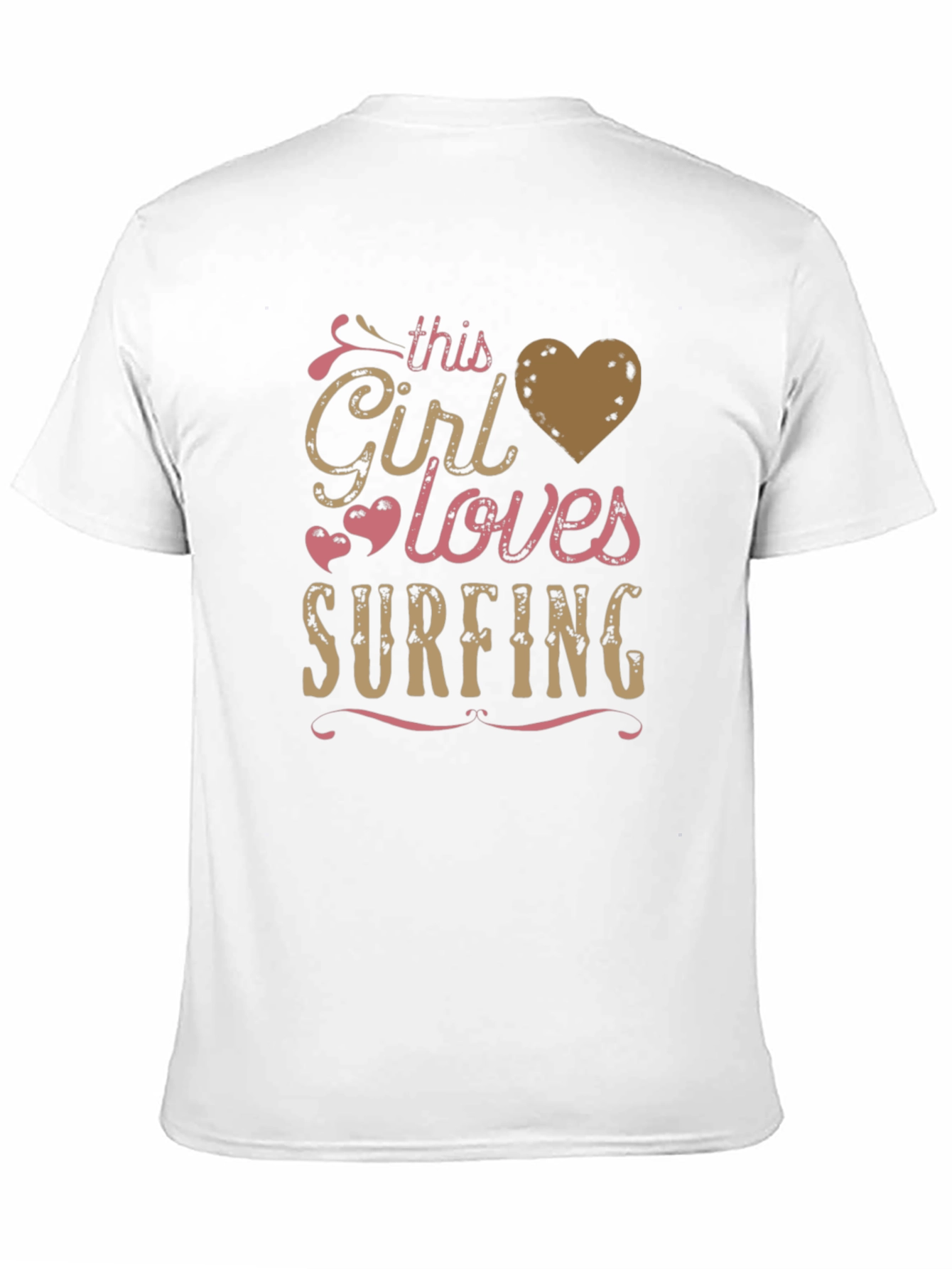 This Girl Loves Surfing Graphic T-Shirt