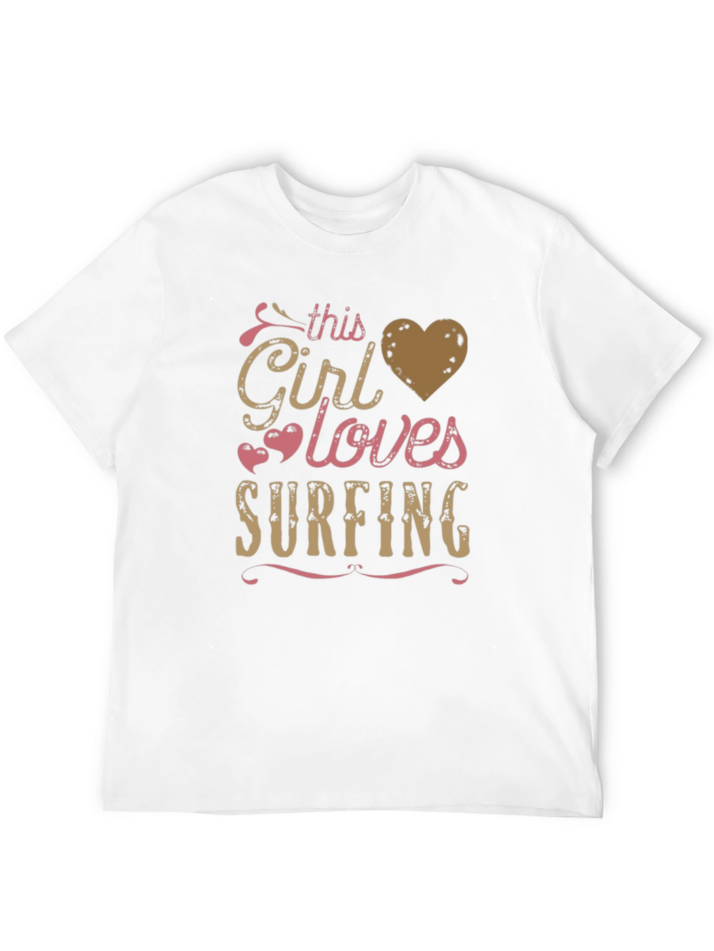 This Girl Loves Surfing Graphic T-Shirt