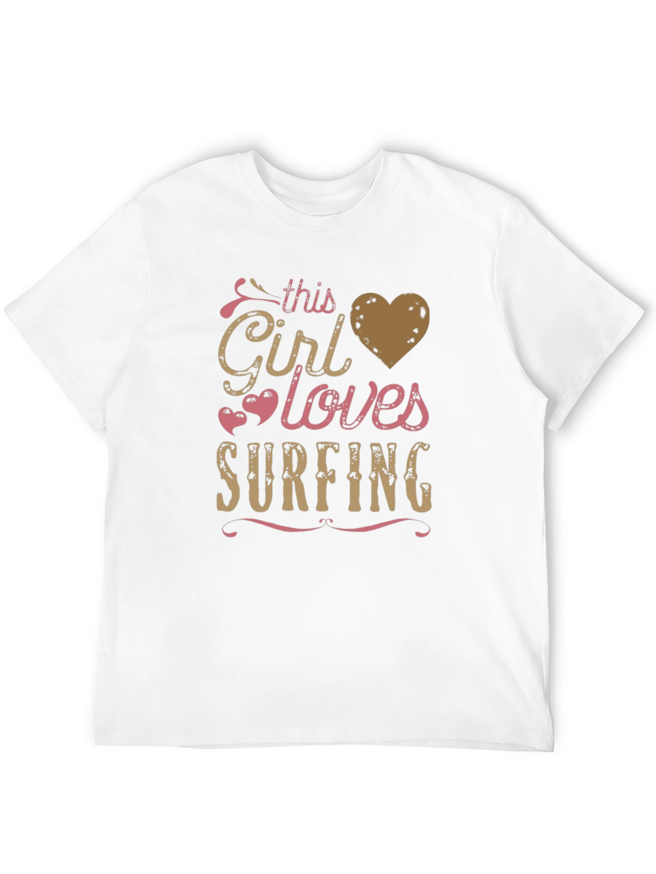 This Girl Loves Surfing Graphic T-Shirt