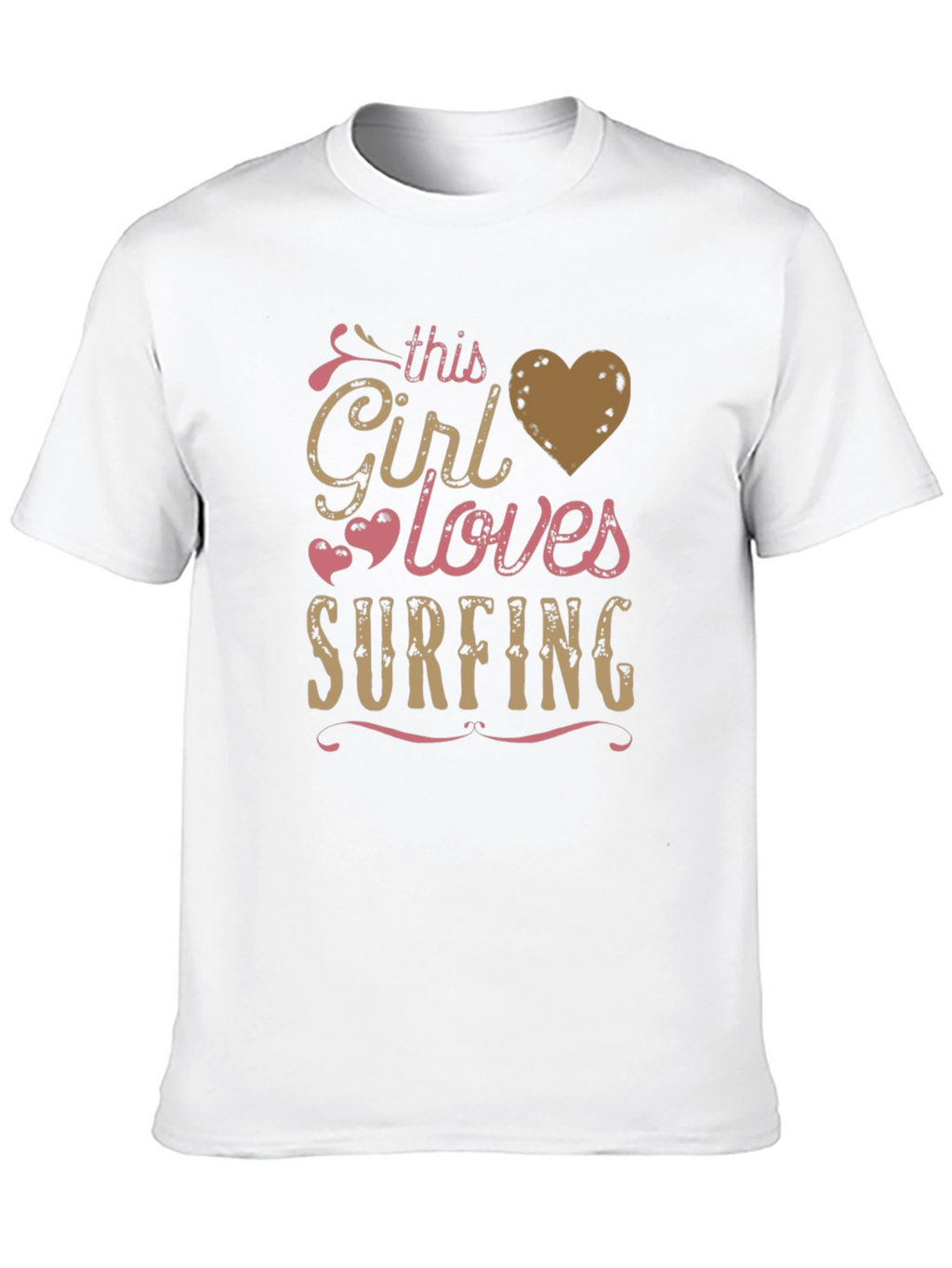 This Girl Loves Surfing Graphic T-Shirt