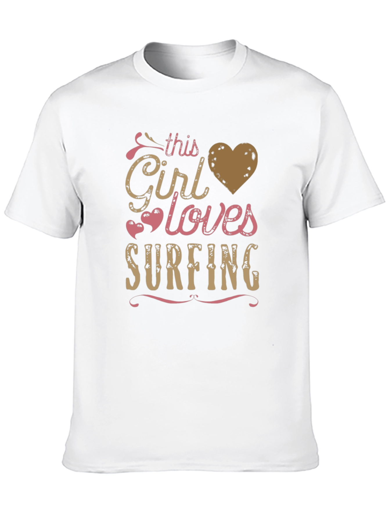 This Girl Loves Surfing Graphic T-Shirt