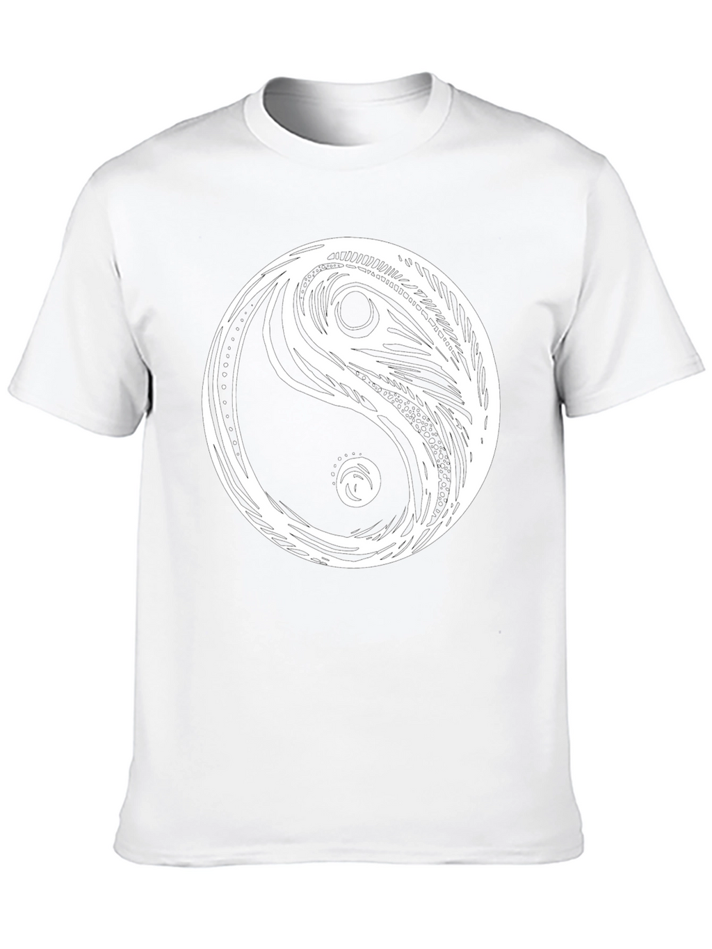 Yin Yang Graphic Tee - Classic Black Cotton T-Shirt