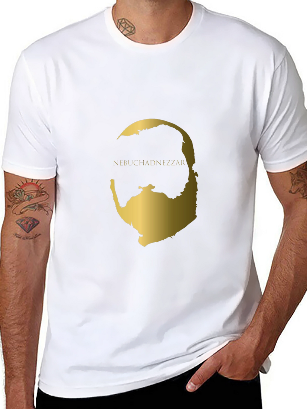 Nebuchadnezzar Gold Graphic Black T-Shirt