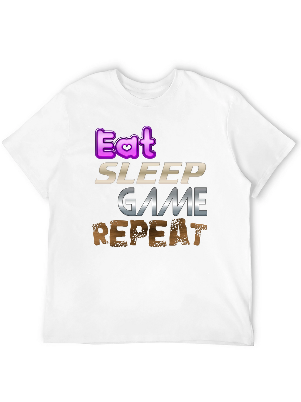 Eat Sleep Game Repeat Gamer T-Shirt