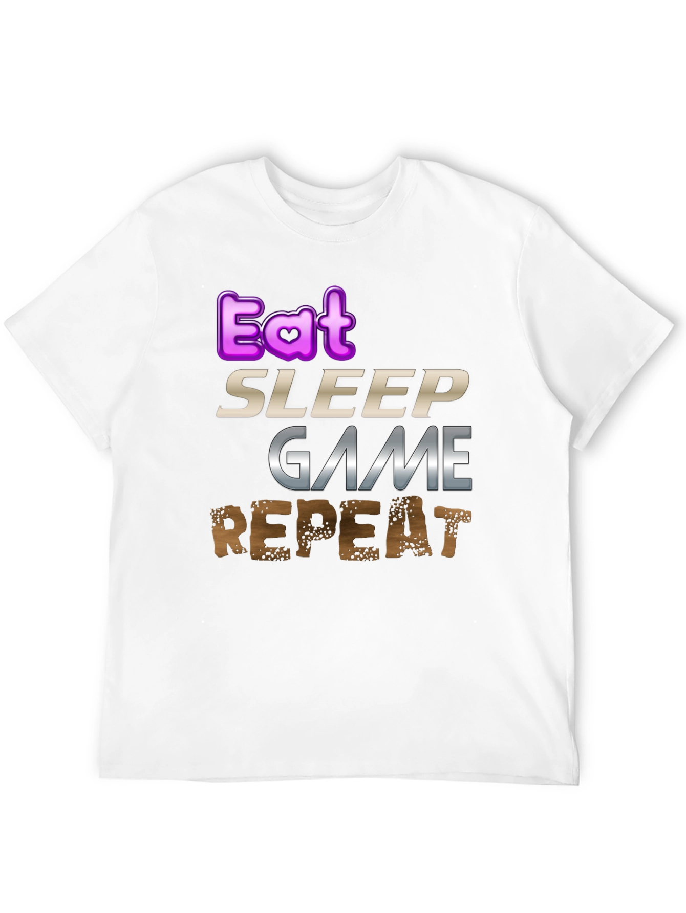 Eat Sleep Game Repeat Gamer T-Shirt