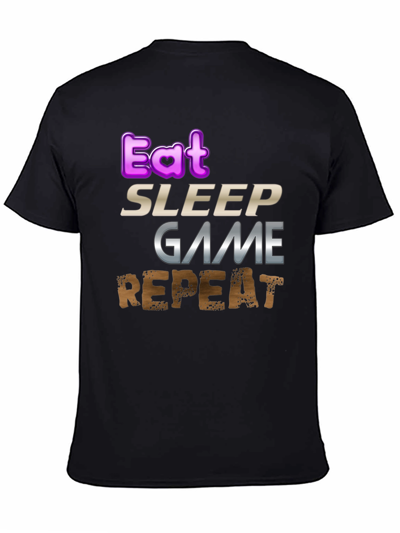 Eat Sleep Game Repeat Gamer T-Shirt