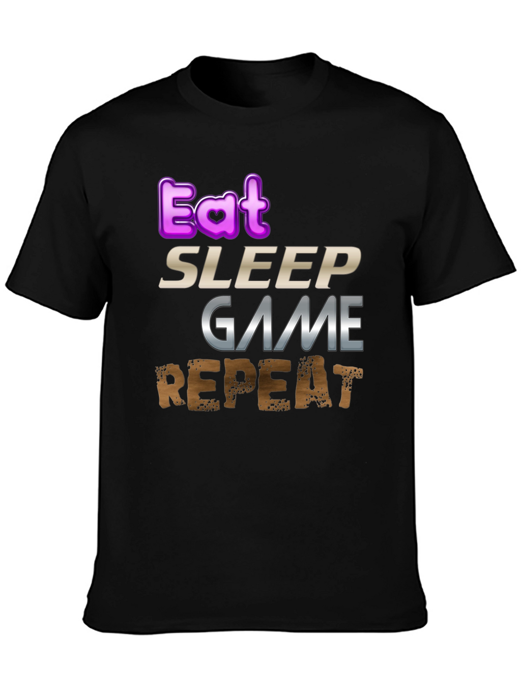 Eat Sleep Game Repeat Gamer T-Shirt