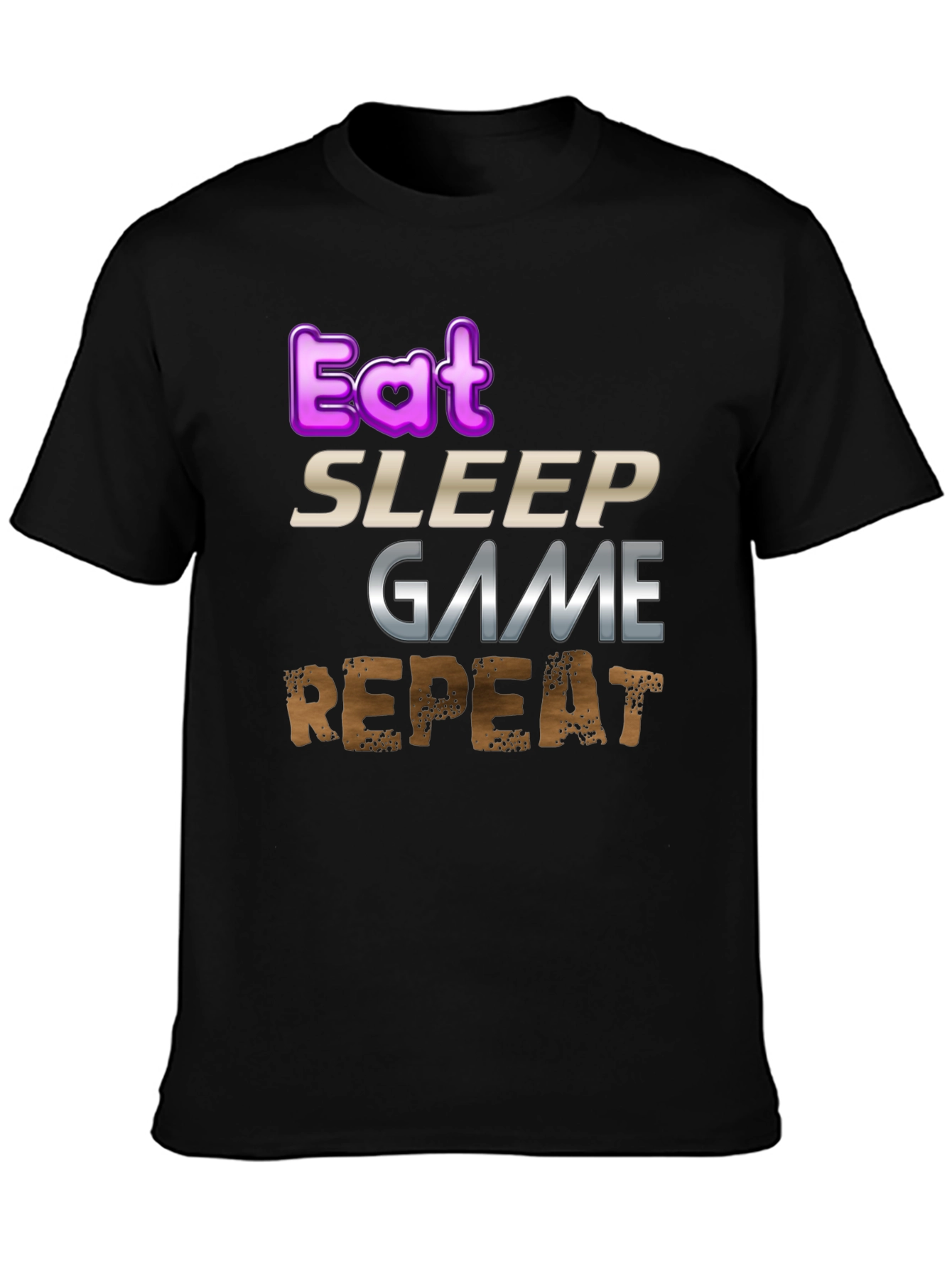 Eat Sleep Game Repeat Gamer T-Shirt